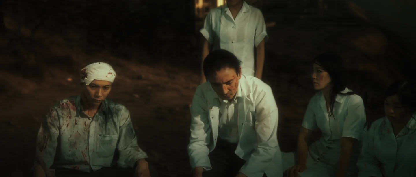 Medical staff after the bombing